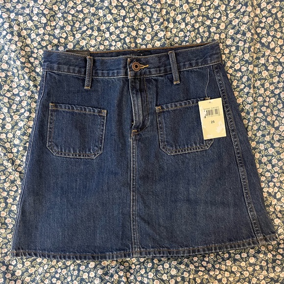 NWT Lucky Brand High Wasited Mini Denim Skirt 25 - Picture 2 of 6